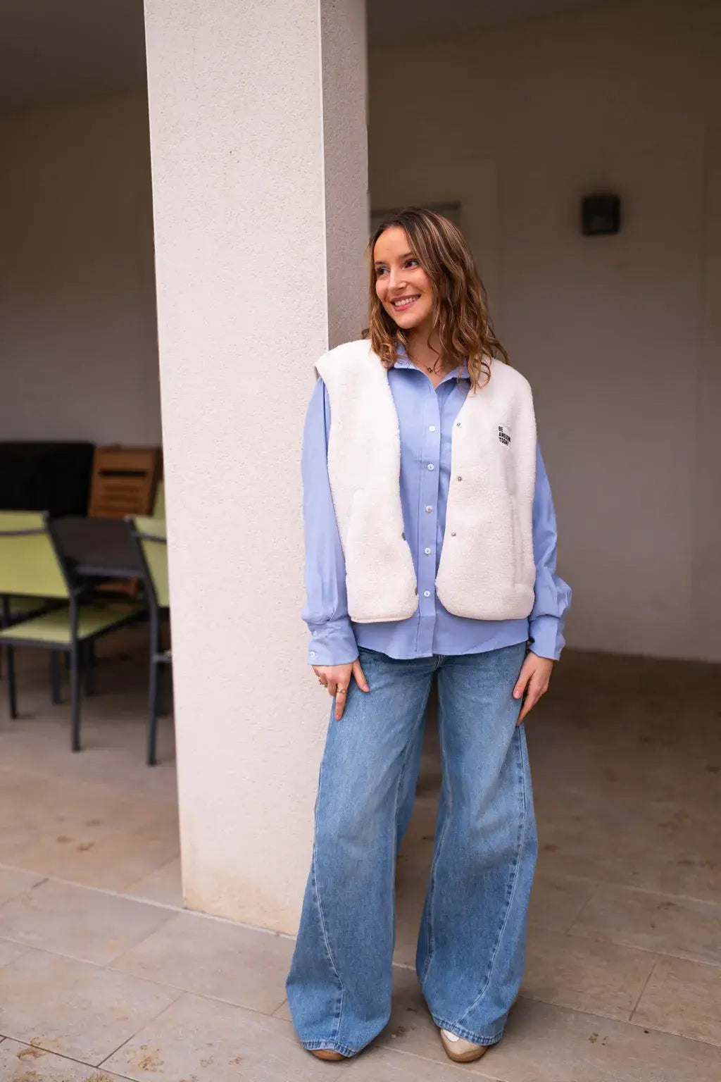 Gilet Alma - Ecru
