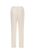 Pantalón de Sudadera de Punto de Algodón Mezclado con Bordados - Beige