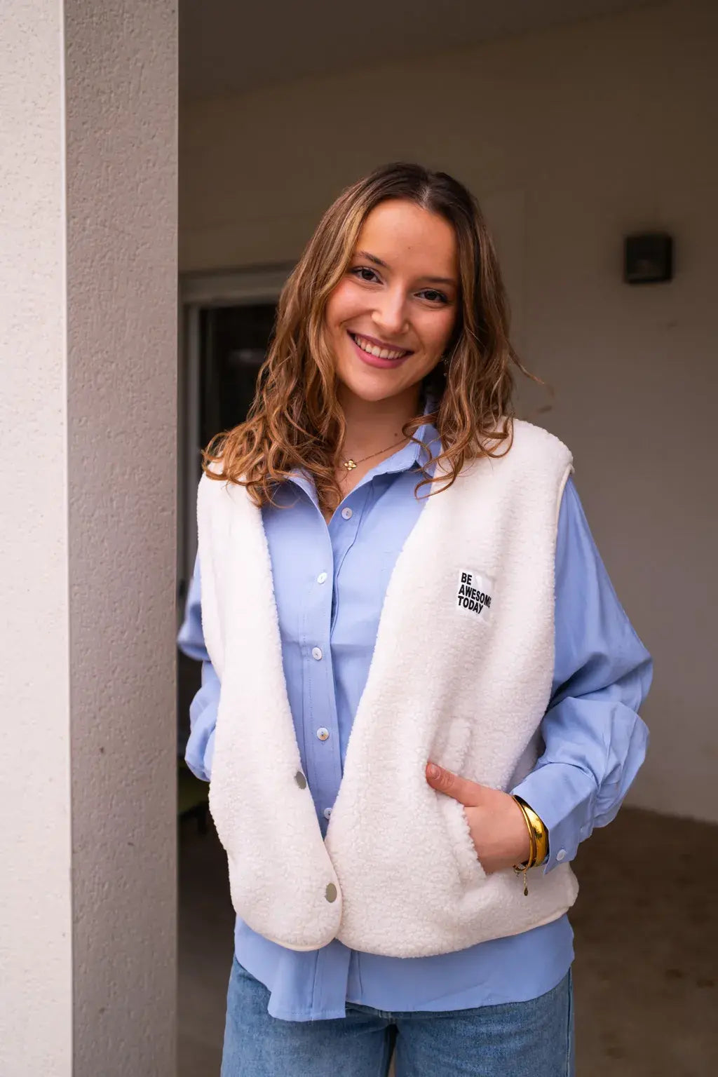 Gilet Alma - Ecru