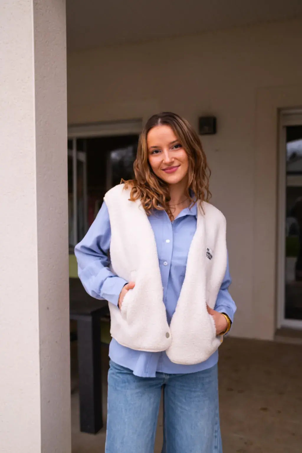 Gilet Alma - Ecru