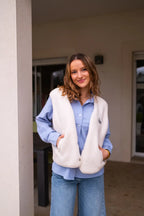 Gilet Alma - Ecru