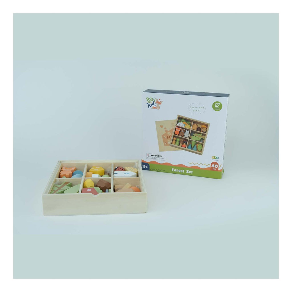 Montessori Wooden Figurine Set – The Forest