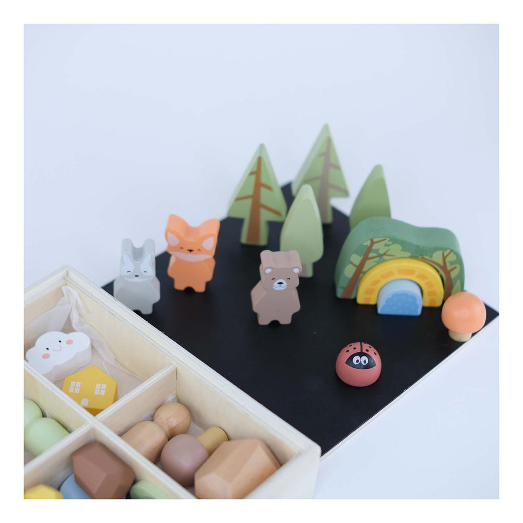 Montessori Wooden Figurine Set – The Forest