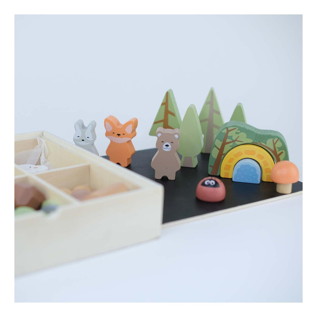Montessori Wooden Figurine Set – The Forest