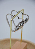 Saint Laurent Boucles D'Oreilles Coeur