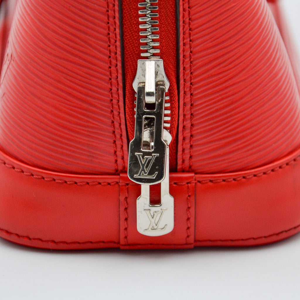 Louis Vuitton Alma Bb Epi Poppy Leather