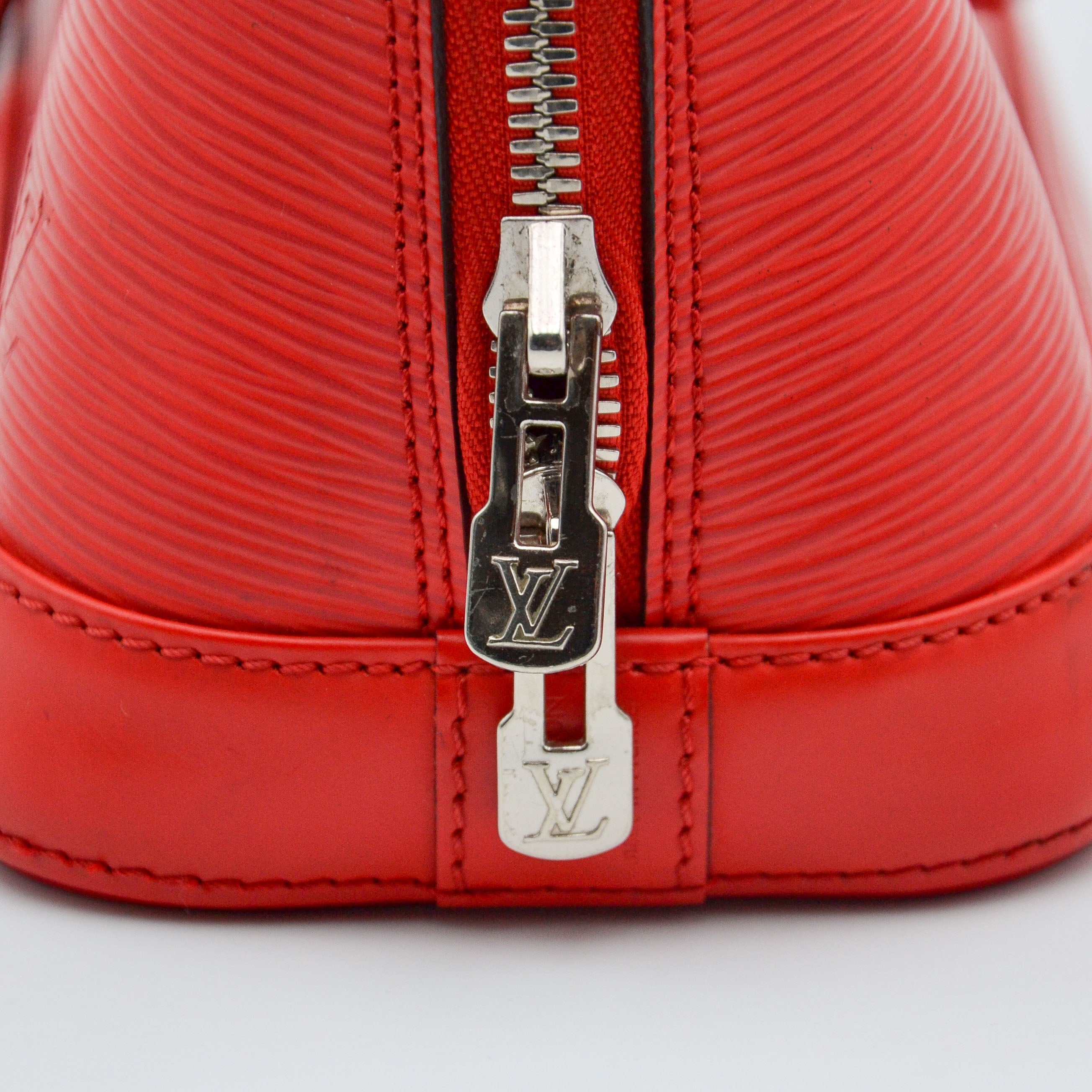 Louis Vuitton Alma Bb Epi Poppy Leather