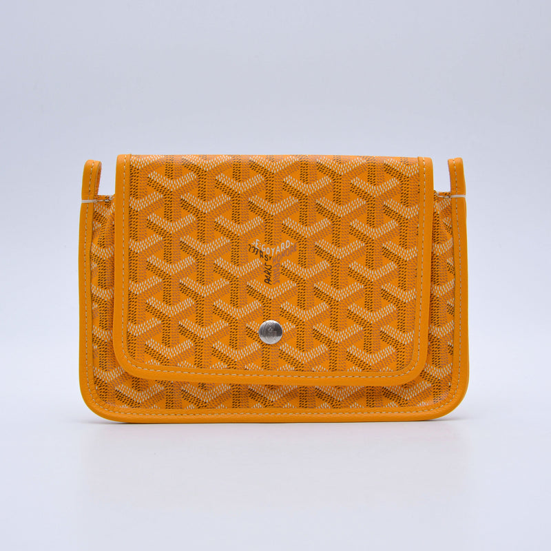 Goyard Plumet Pocket Wallet Goyardine Sun Yellow