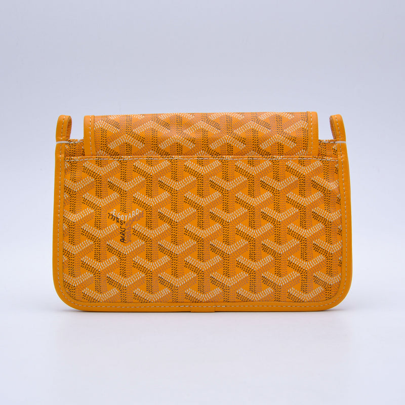 Goyard Plumet Pocket Wallet Goyardine Sun Yellow