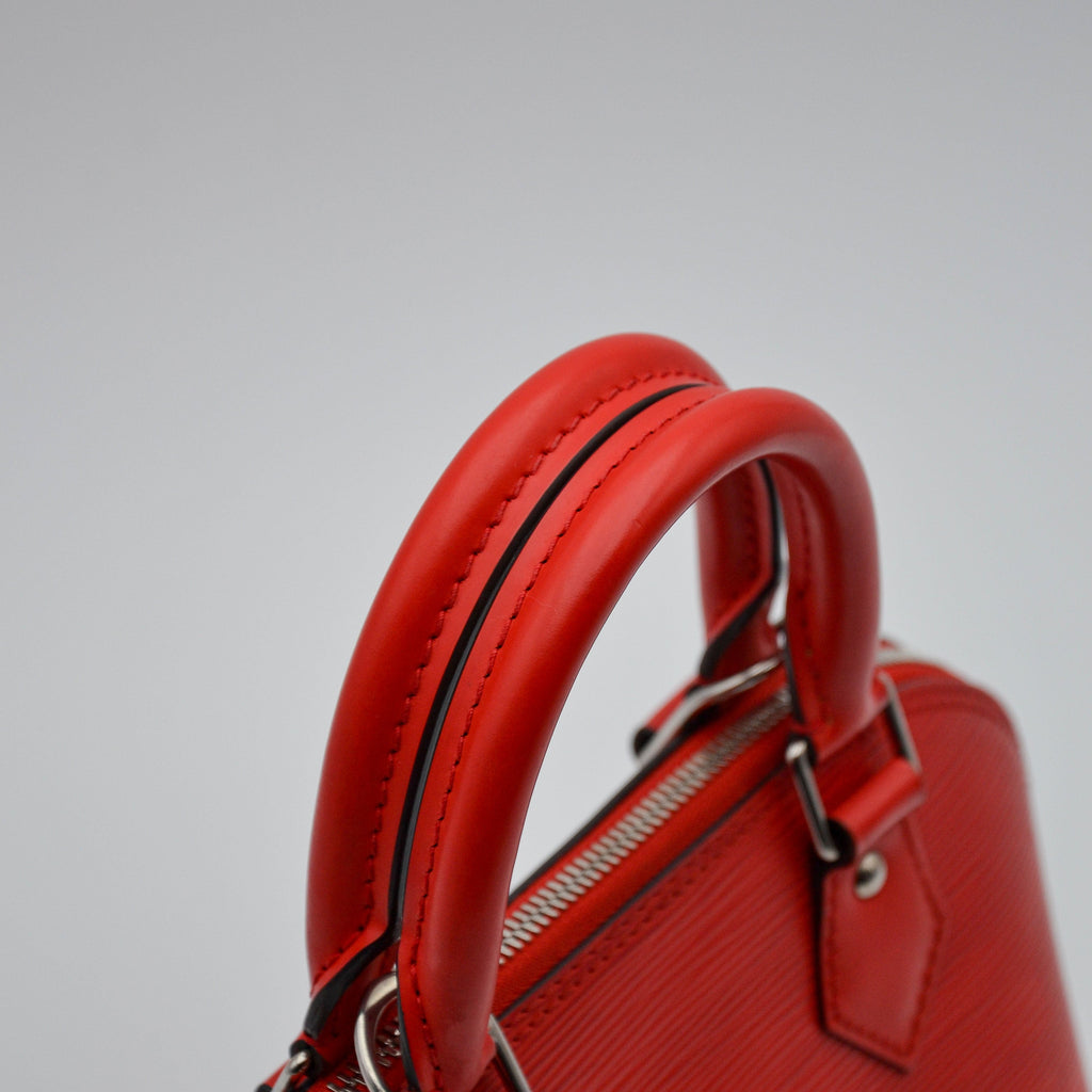 Louis Vuitton Alma Bb Epi Poppy Leather