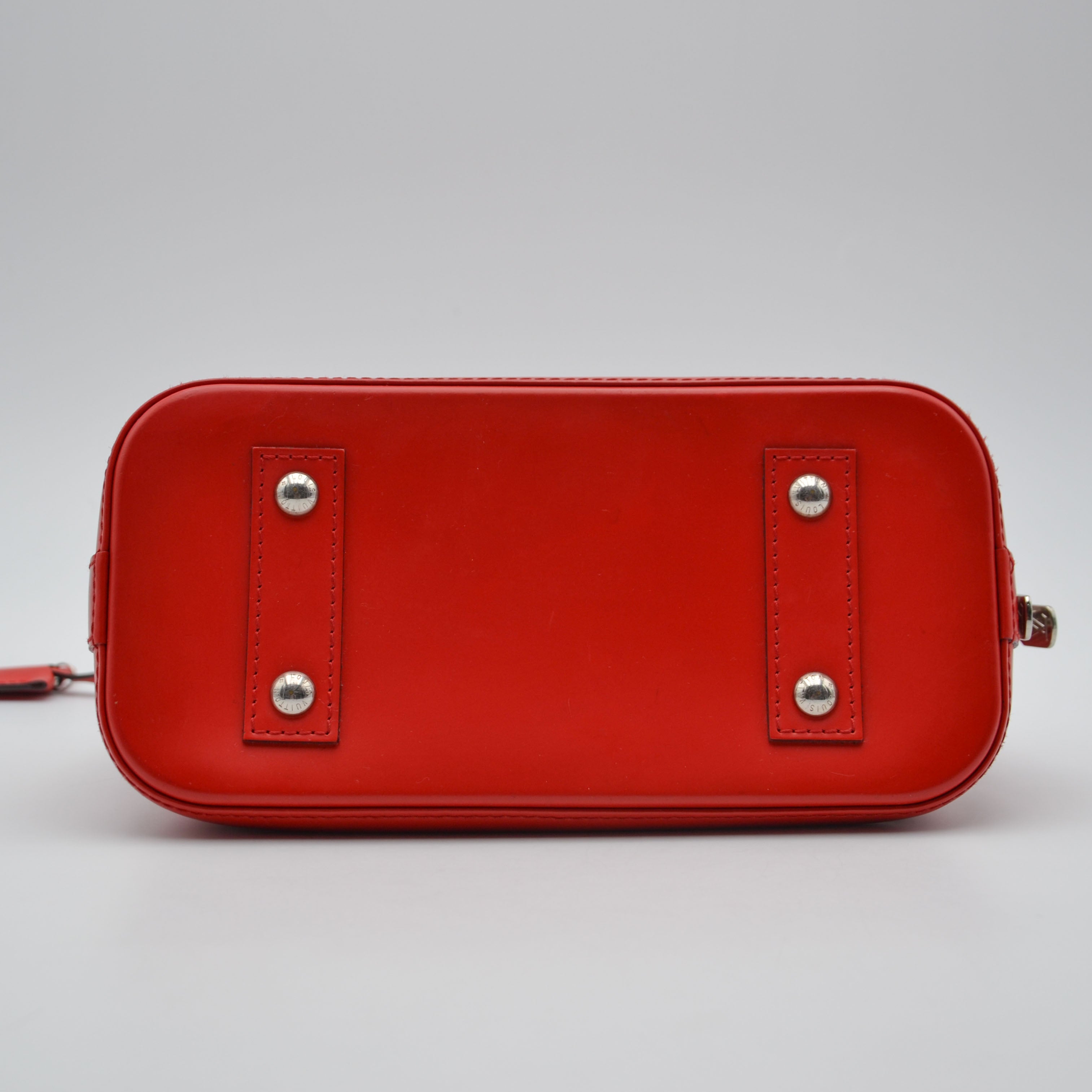 Louis Vuitton Alma Bb Epi Poppy Leather