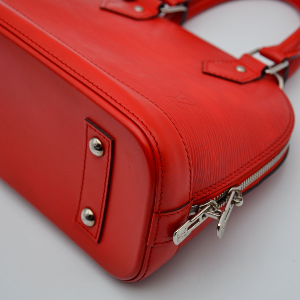 Louis Vuitton Alma Bb Epi Poppy Leather