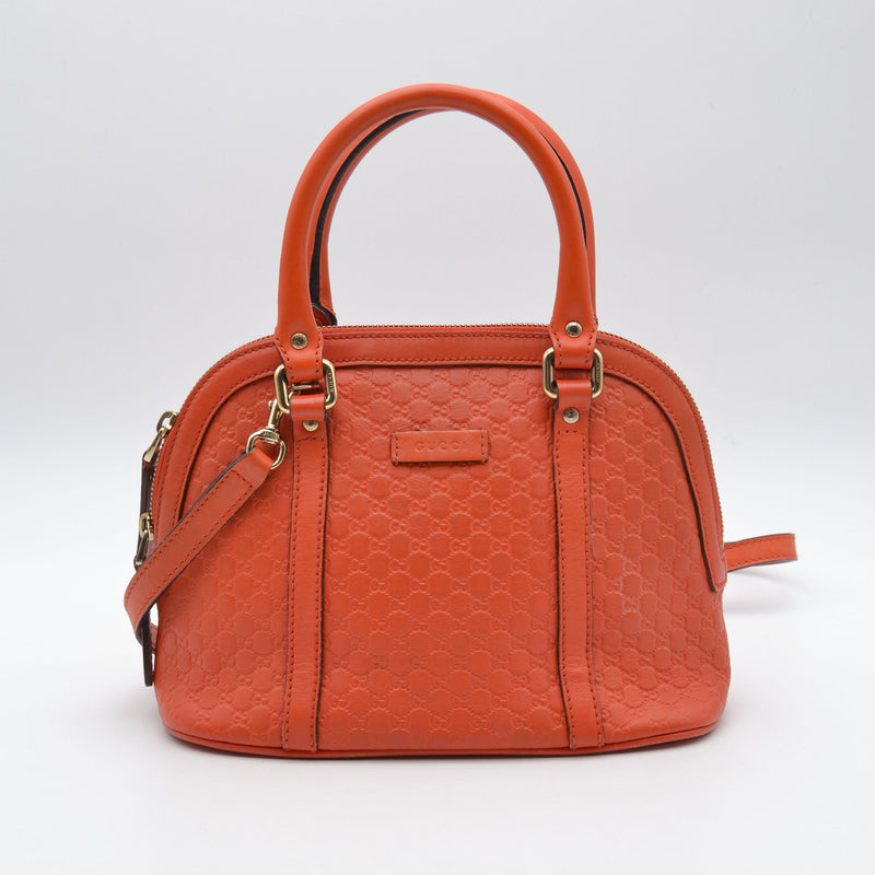 Sac Dome Guccissima Cuir Orange Mandarine