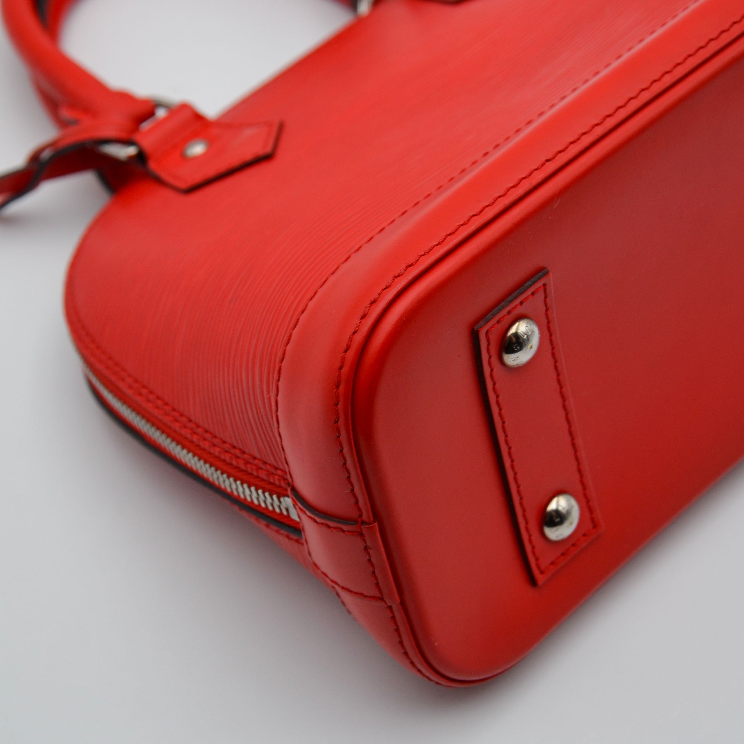Louis Vuitton Alma Bb Epi Poppy Leather