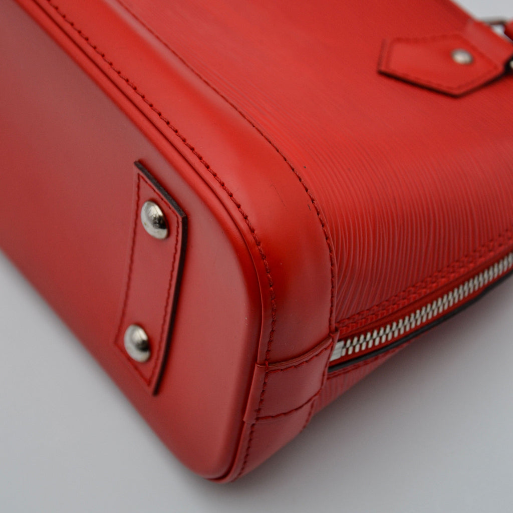 Louis Vuitton Alma Bb Epi Poppy Leather