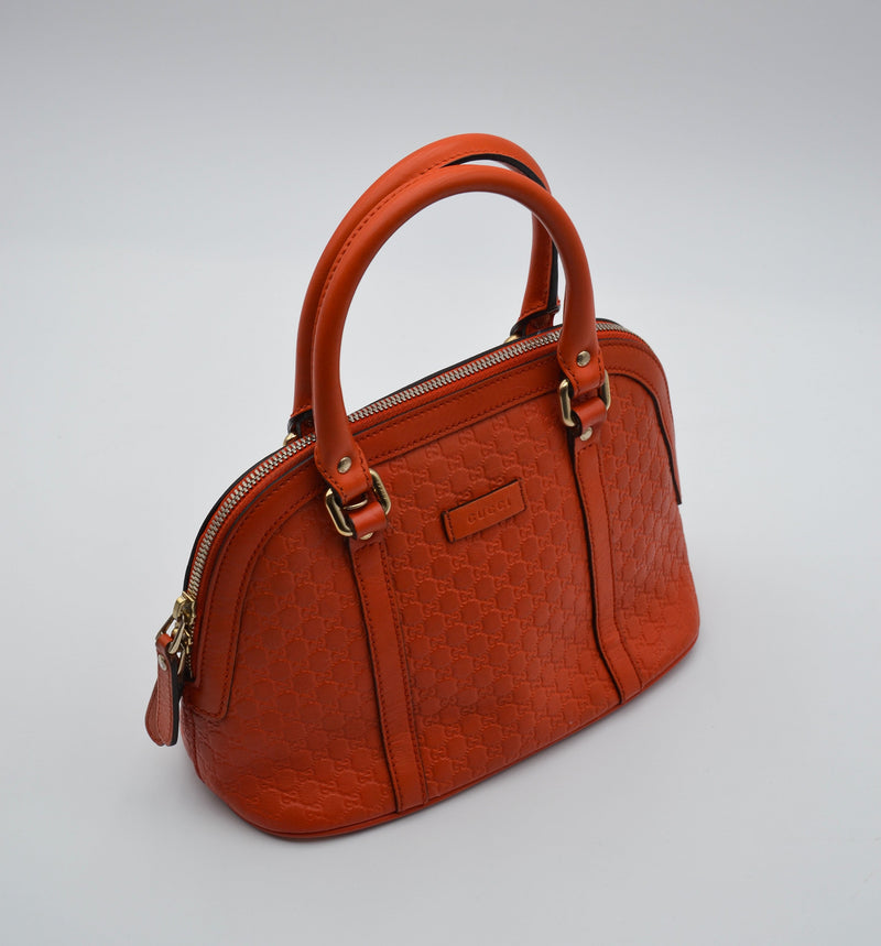 Sac Dome Guccissima Cuir Orange Mandarine