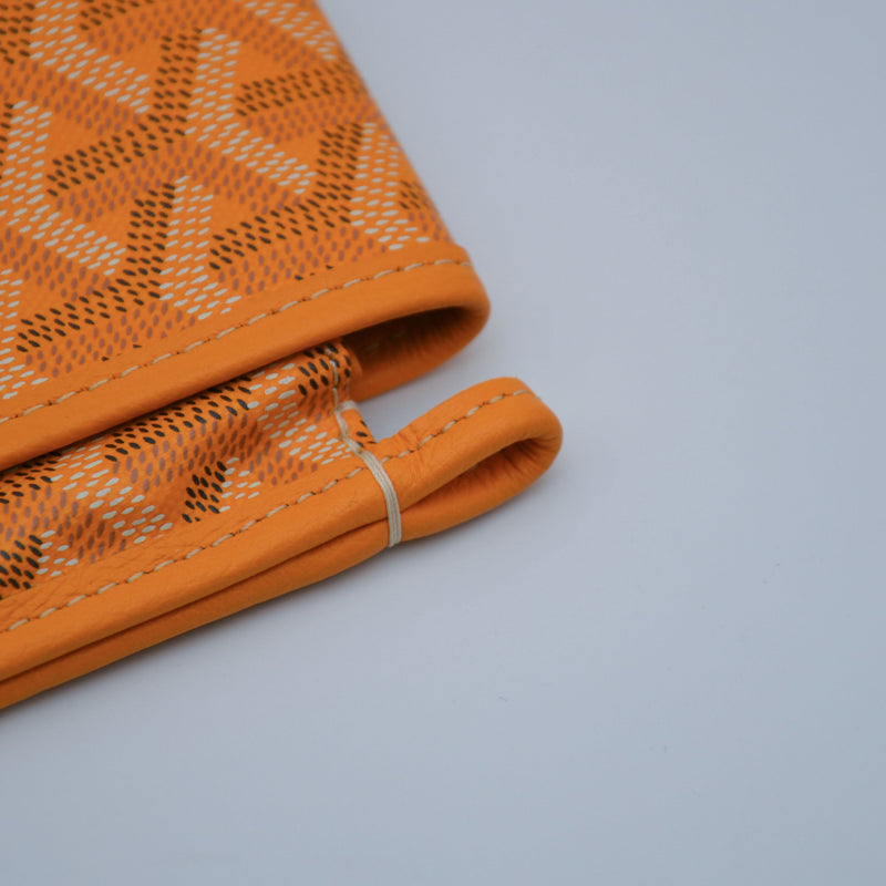 Goyard Plumet Pocket Wallet Goyardine Sun Yellow