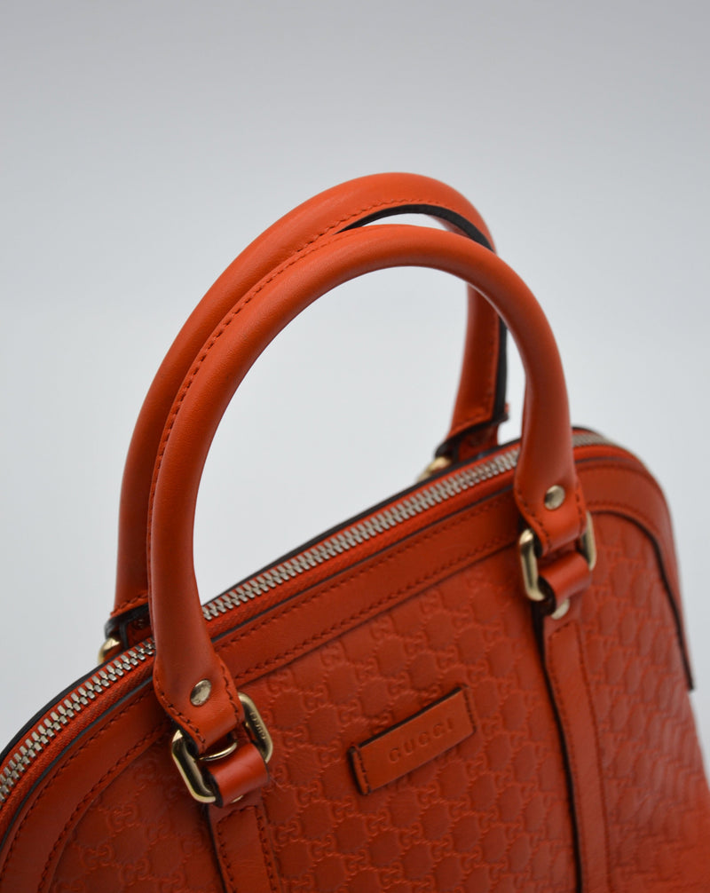 Sac Dome Guccissima Cuir Orange Mandarine