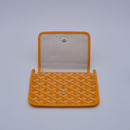 Goyard Plumet Pocket Wallet Goyardine Sun Yellow