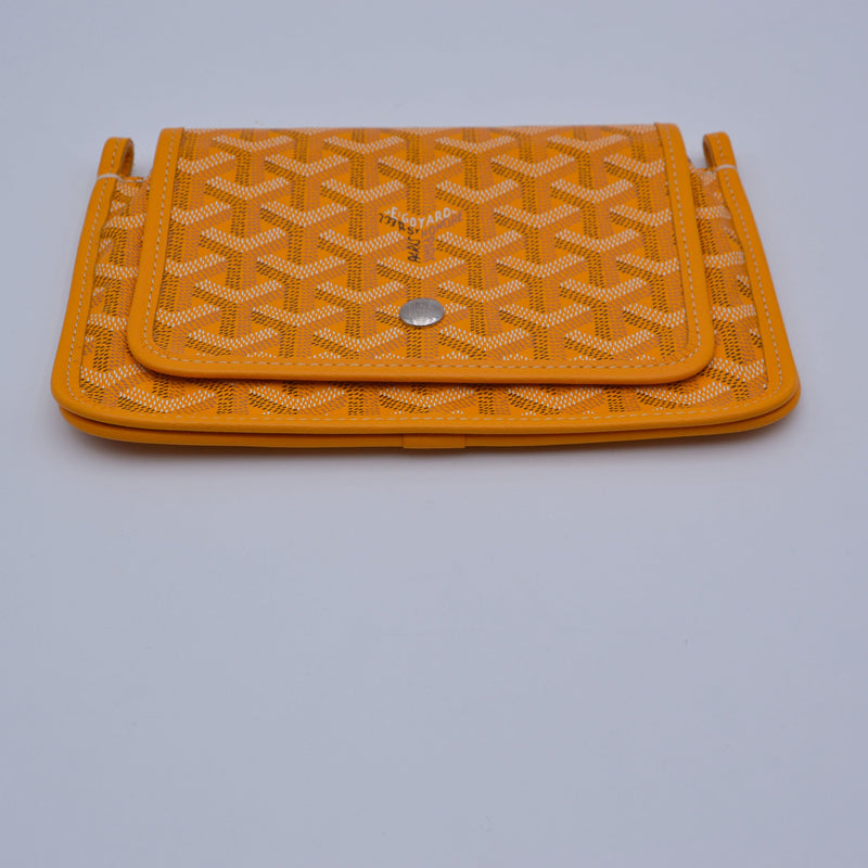 Goyard Plumet Pocket Wallet Goyardine Sun Yellow