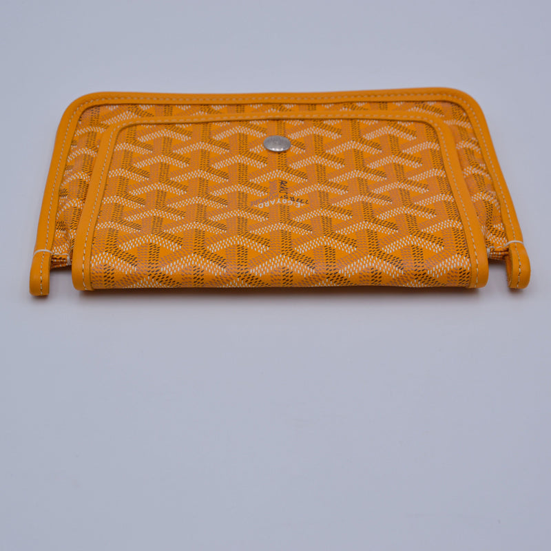 Goyard Plumet Pocket Wallet Goyardine Sun Yellow