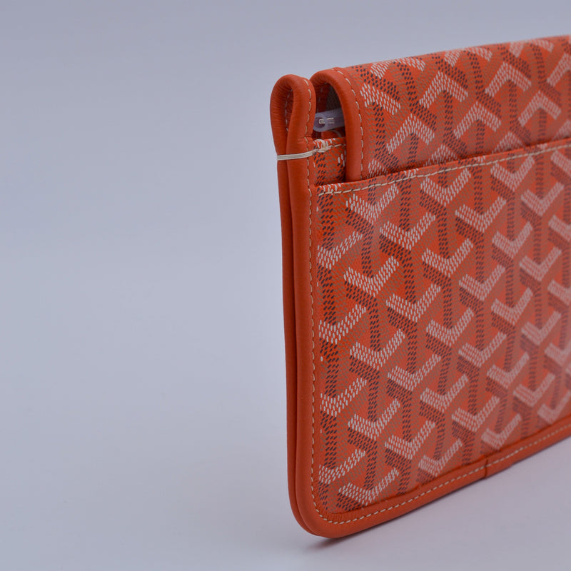 Goyard Plumet Pocket Wallet Goyardine Orange