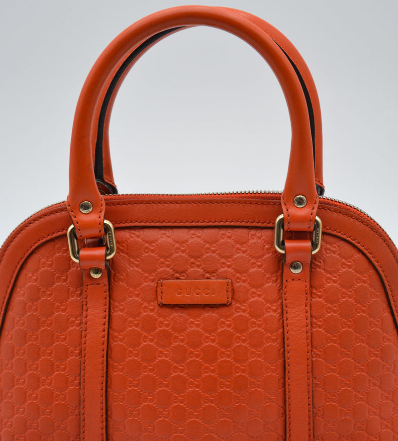Sac Dome Guccissima Cuir Orange Mandarine