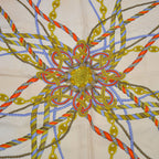 Foulard Céline Soie Motif Pompons