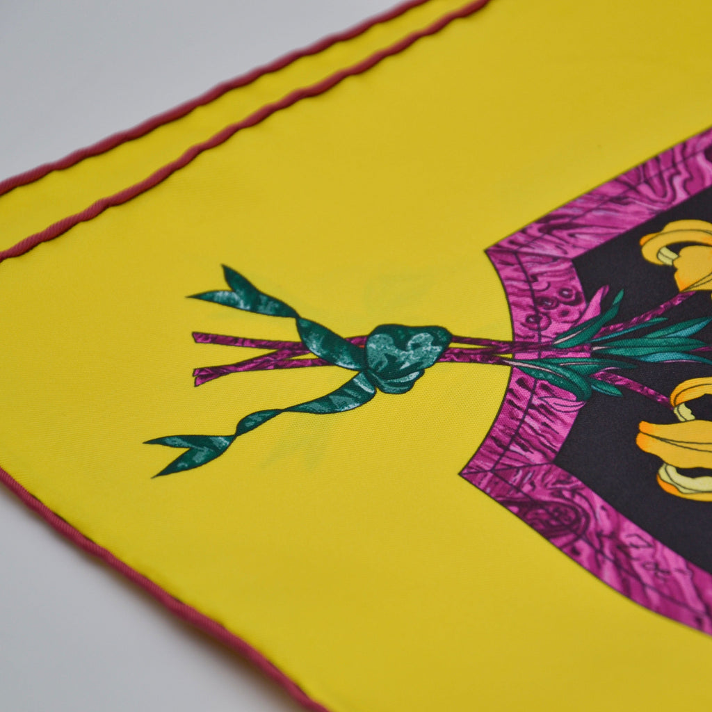 Hermès Silk Floral Pattern Scarf
