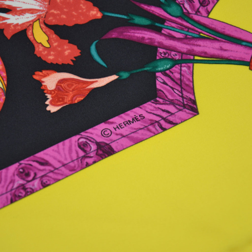 Hermès Silk Floral Pattern Scarf