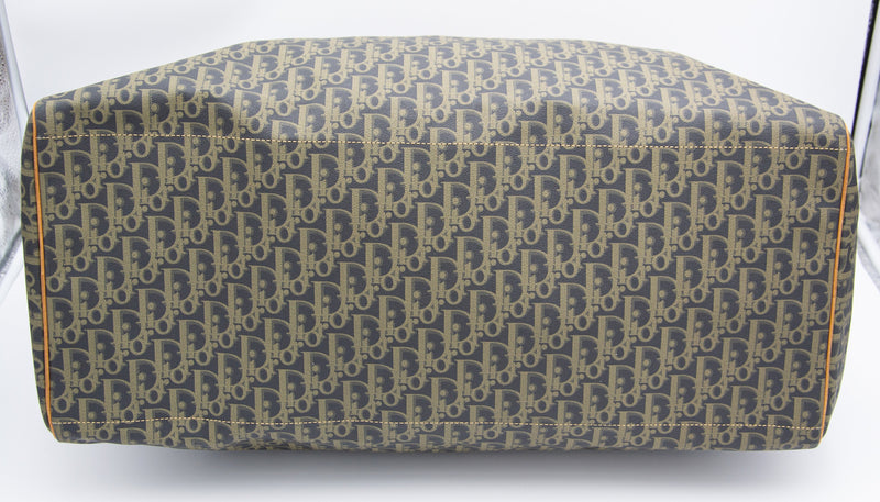 Sac De Voyage Dior Vintage En Toile Enduite Oblique