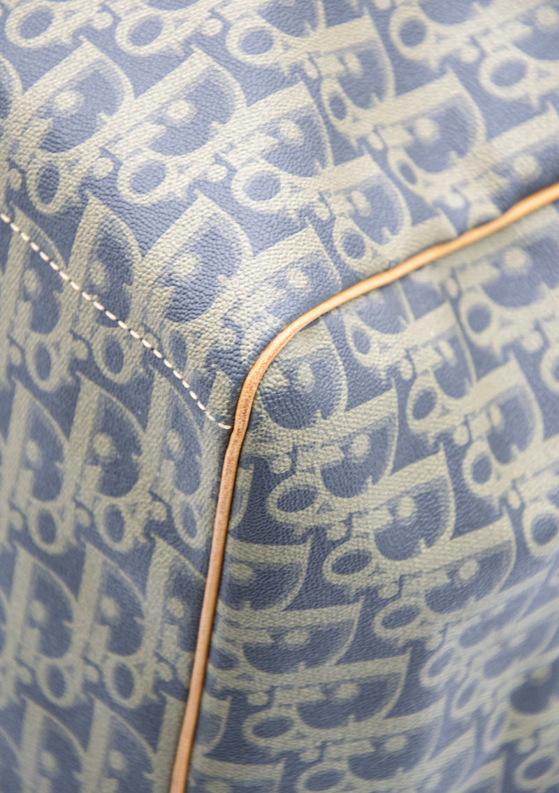 Sac De Voyage Dior Vintage En Toile Enduite Oblique