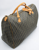 Sac De Voyage Dior Vintage En Toile Enduite Oblique