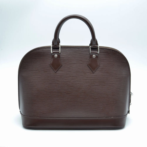 Louis Vuitton Alma Cuir Épi Chocolat