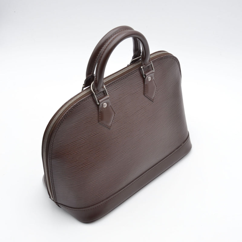 Louis Vuitton Alma Epi Leather Chocolate