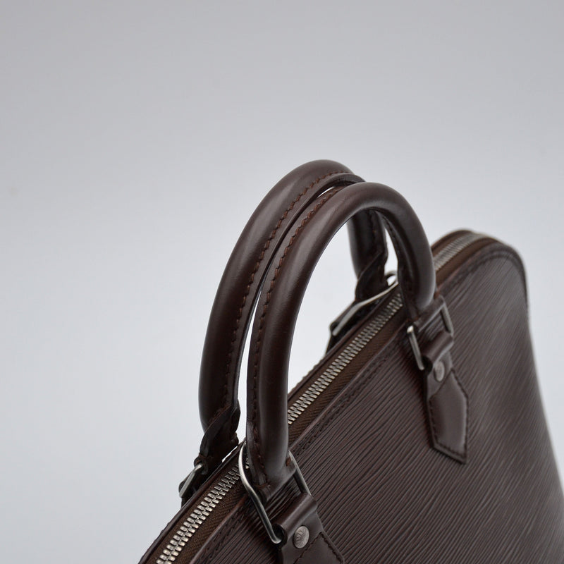 Louis Vuitton Alma Epi Leather Chocolate