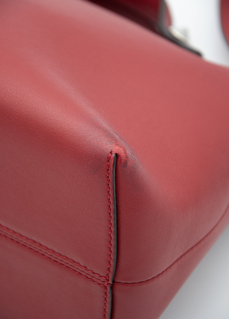 Fendi By The Way Medium Red Leather Bag