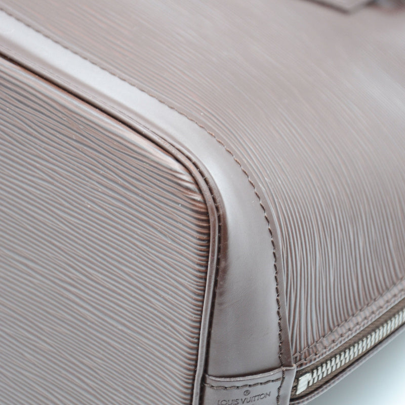 Louis Vuitton Alma Epi Leather Chocolate