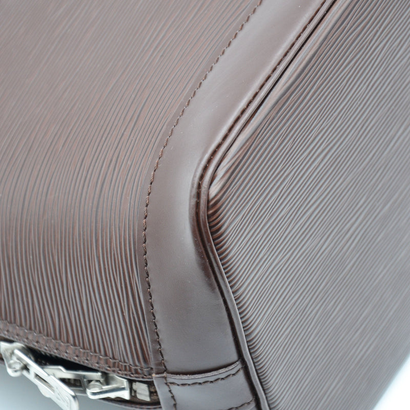 Louis Vuitton Alma Epi Leather Chocolate