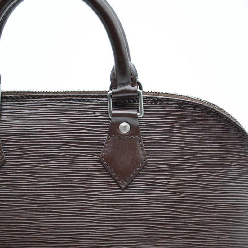 Louis Vuitton Alma Epi Leather Chocolate