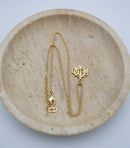 Christian Dior Vintage Necklace 1980S – Gothic Letters Pendant