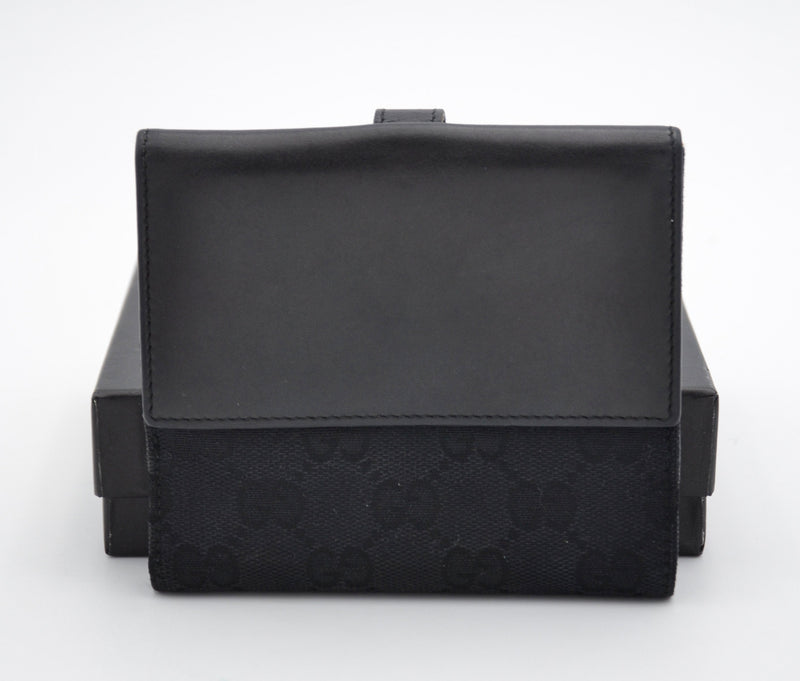 Cartera Gucci Vintage Con Cierre Jackie De Lona Gg Negra