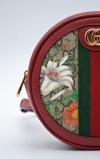 Red Gucci GG Supreme Floral Bloom Mini Backpack