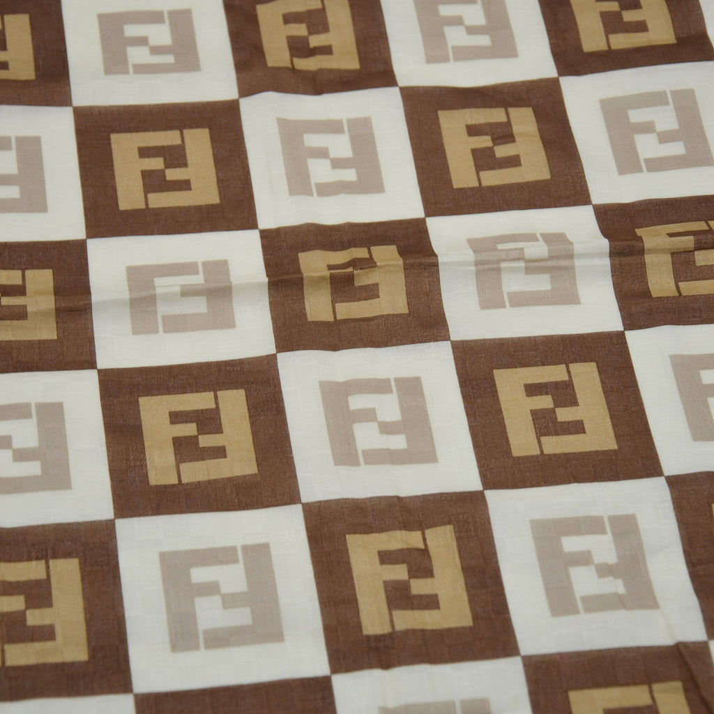 Vintage Fendi Cotton Zucca Monogram Bandana