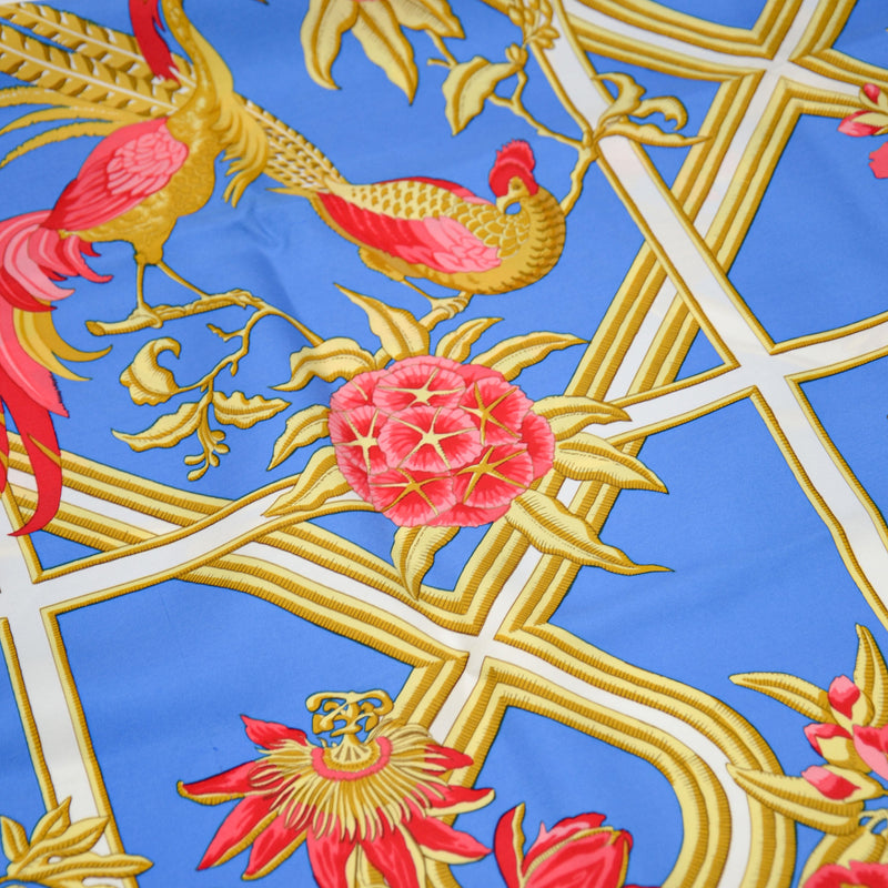 Carré 90 Hermès Soie "Caraïbes"