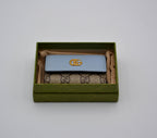 Gg Marmont Pastel Blue Leather Key Ring