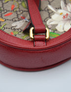 Red Gucci GG Supreme Floral Bloom Mini Backpack