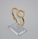 Bezel Women's Beige Quartz Watch