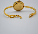 Bezel Women's Beige Quartz Watch