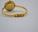 Bezel Women's Beige Quartz Watch
